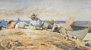 Winslow Homer Three Boys on the Shore (mk44) oil painting